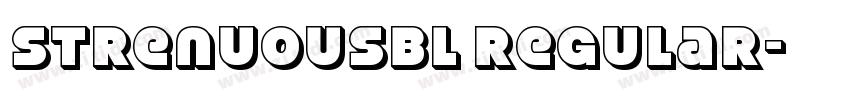 StrenuousBl Regular字体转换